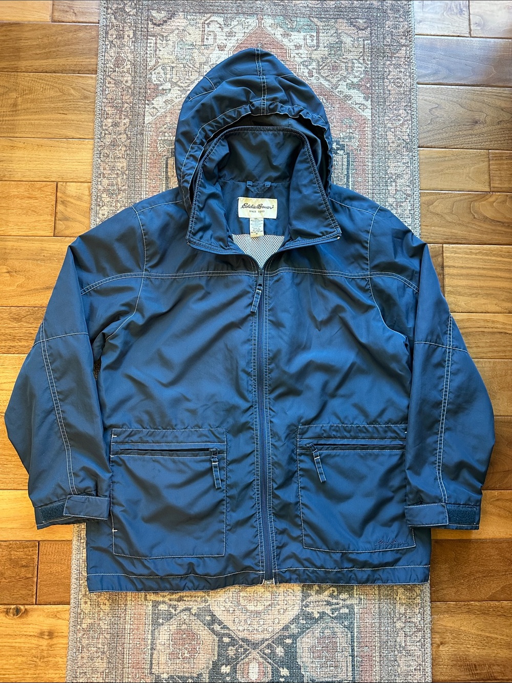 Eddie Bauer rain jacket with hood